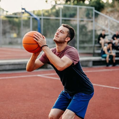 Aoneky Size 7 Rubber Basketball for Men & Teens - Official Game Size, Indoor/Outdoor Use with Air Pump for Courts, Driveways, Practice & Training - style: Style 1