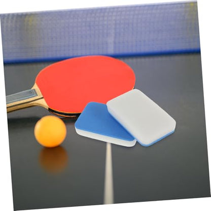 BESPORTBLE 2pcs Table Tennis Racket Cleaner Paddle Cleaning Brush Dusting Sponge Scrubbing Pad for Racket Maintenance