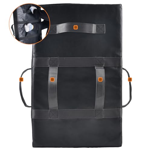 Football Blocking Pad：Multi-Sport Training Equipment with 5 Handles for Football Basketball Hockey Lacrosse & Martial Arts - Tackling Dummy & Kicking Pad