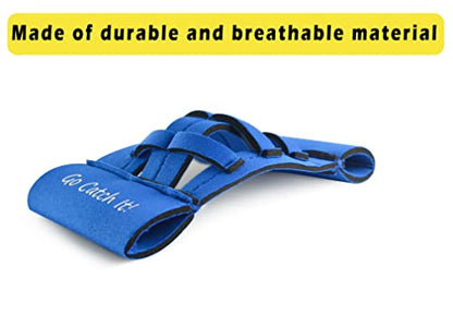 Webglove Training Glove for Youth and Adults Breathable and Durable Works for Golf-Sized Practice Balls Web Glove Mini Training Baseball Softball Glove Two Finger Web Glove Catcher (Blue)