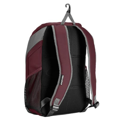 Easton Dugout Backpack Equipment Bag | Baseball & Softball | Multiple Colors - color: Maroon