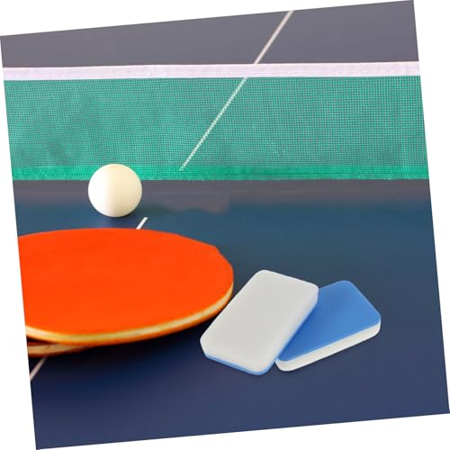 2pcs Table Tennis Bat Cleaner Racket Cleaning Sponge Brush White Sponge Dusting Paddle Supplies