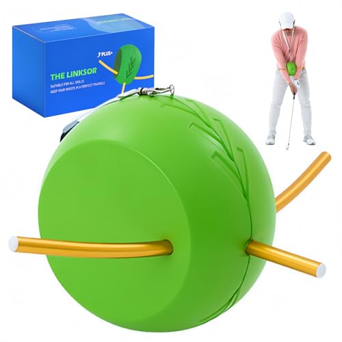 Upgraded The Connector Golf Training Aid with Detachable Lanyard, Golf Swing Trainer for Posture Correction & Arm Structure, Golf Training Aid for Beginners & Pros, Portable Swing Practice Tool