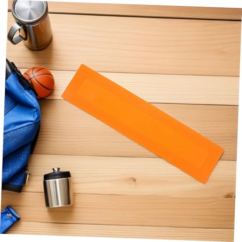 Beaupretty 2pcs Rectangular Volleyball Court Markers Portable Agility Training Spots High Visibility Orange Boundary Markers for Sports and Gym Use