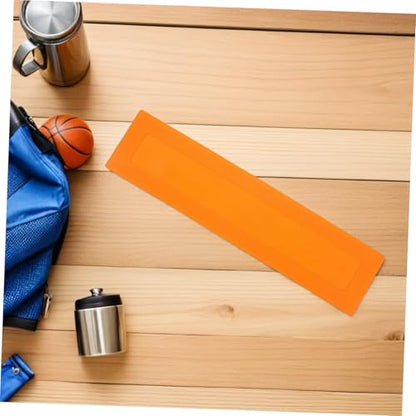 Beaupretty 2pcs Rectangular Volleyball Court Markers Portable Agility Training Spots High Visibility Orange Boundary Markers for Sports and Gym Use
