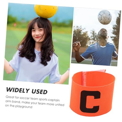 Toyvian Soccer Captain Armband, Adjustable Football Wristband with Anti-Slip Texture Lightweight Polyester Sports Player Band for Youth and Adult Team