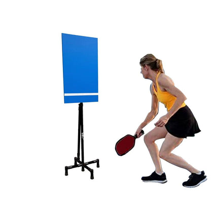 RTS Pickleball Rebounder | Portable Pickleball Training Wall | Premium Pickleball Practice Board Equipment | Indoor Outdoor Pickleball Training Equipment | Steel Frame | Dinks Volley Drills - color: Red Frame