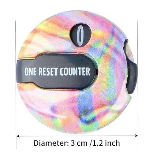 Golf Score Counter,Reset Scorer Clip for Gloves - Mini Golf Counter Gloves Attachment up to 12 Shots for Indoor Outdoor Exercise Putting Training