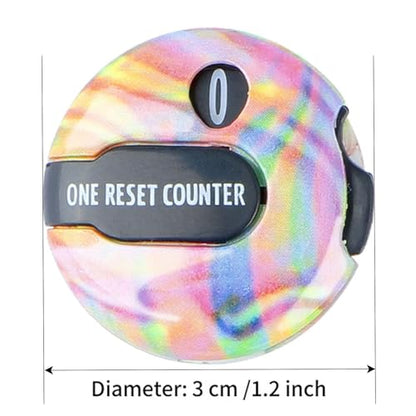 Golf Score Counter,Reset Scorer Clip for Gloves - Mini Golf Counter Gloves Attachment up to 12 Shots for Indoor Outdoor Exercise Putting Training