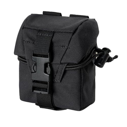 IDOGEAR Tactical Frag Grenade Pouch MOLLE Tool Pouch Ultility EDC mini Waist Storage Bag with Adjustable Function - color: Black