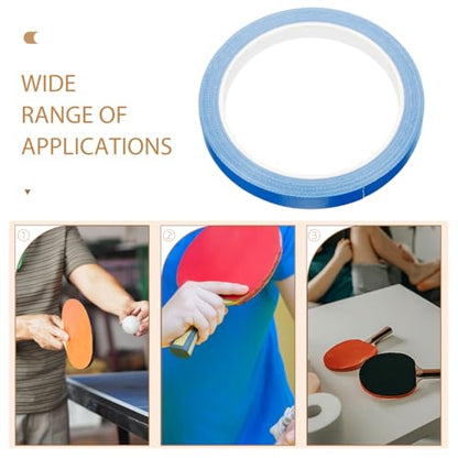 TOYANDONA Table Tennis Edge Guard Tape 393.70In Roll Professional Adhesive Racket Protector Side Tape Impact-Resistant Paddle Edge Cover for Ping Pong Paddle Protection