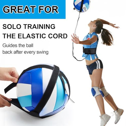 4 Pcs Volleyball Training Equipment Aid Volleyball Spike Trainer Training Technique Solo Trainer for Beginners Practicing Serving Setting Spiking and Arm Swing, Volleyball Gift for Adult Teen