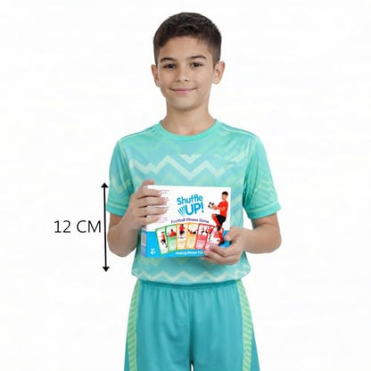 Shuffle Up Soccer Card Games - 70+ Fun & Active Skills Cards for Kids, Fitness Cards Develop Fundamentals, Stamina & Strength, Easy to Play for Kids | Multiple Skills Level Card Include 2 Dices - style: Soccer Card Games