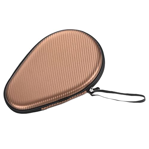 PATIKIL Table Tennis Racket Case Ping Pong Paddle Case Hard Cover Container Bag Gourd Shape, for Sports Accessories - color: Brown