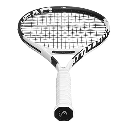 Head Metallix Attitude Pro White Tennis Racket - Pre-Strung Adult Tennis Racquet for Control and Maneuverability - size: 4-3/8