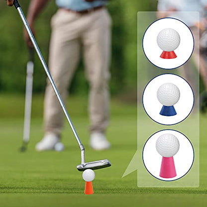 Rubber Winter Golf Tees Indoor Multi-Coloured with Different Heights -16 Pcs - size: 12mm, 17mm, 38mm, 44mm