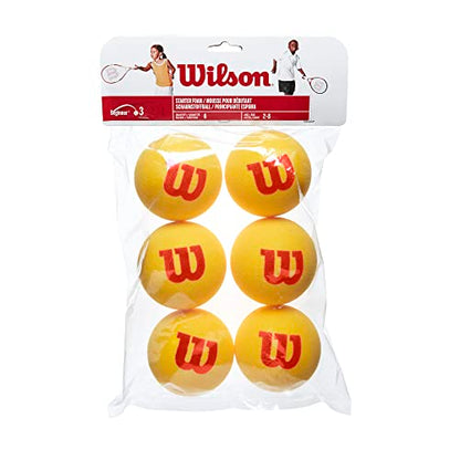 Wilson Starter Foam Tennis Balls, Yellow/Red