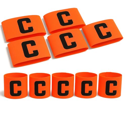 Football Soccer Captain's Armbands Captain Armband Special Custom Size for Kids and Youth - color: Orange