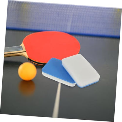 Sosoport 2pcs Pong Paddle Cleaner Sponge Racket Cleaning Tool Portable Table Tennis Bat Eraser Paddle Sponge Brush Pong Cleaning Kit