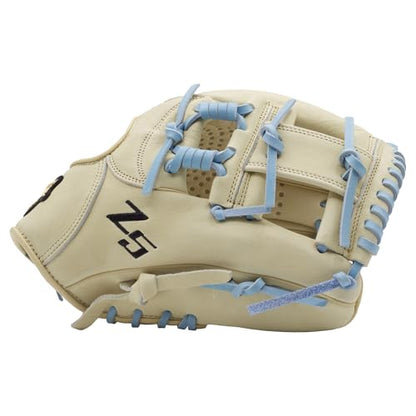 SSK Z5 Craftsman Infield Baseball Glove – 11.25” - 11.5” - 11.75” - 12” – Right & Left Hand Throw - color: Camel/Columbia - I Web, size: 11.5" - Right Hand Throw