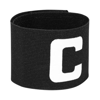 Gadpiparty Captain Arm Bands for Soccer, Captain Bands Soccer, Adjustable Black Polyester Football with Anti-Slip Texture for Team Sports