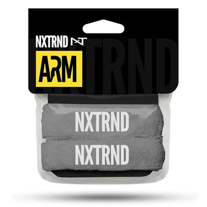 1 Pair Nxtrnd Bicep Bands, Sweat-Absorbent Arm Sweatbands, Football Accessory - color: Grey