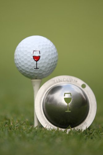 Tin Cup Golf Ball Marking Stencil - color: Steel