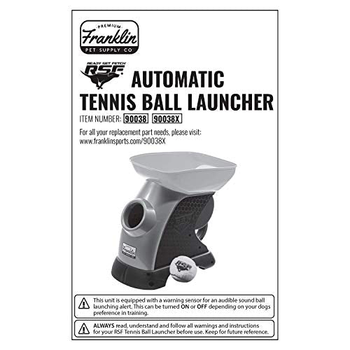 Franklin Pet Supply Ready Set Fetch Automatic Tennis Ball Launcher Dog Toy - Authentic Tennis Ball Thrower - Launchesup to 40' - Interactive Pet Toy - color: Green/Black