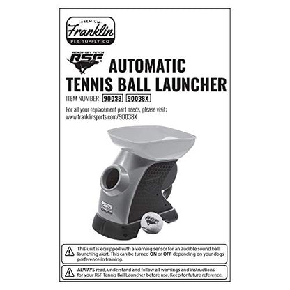 Franklin Pet Supply Ready Set Fetch Automatic Tennis Ball Launcher Dog Toy - Authentic Tennis Ball Thrower - Launchesup to 40' - Interactive Pet Toy - color: Green/Black