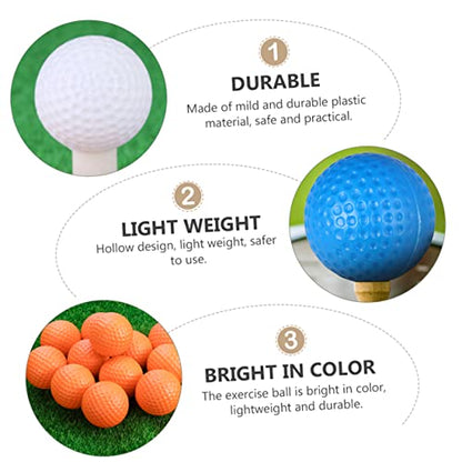 YARNOW 35pcs Indoor Golf Practice Lightweight Hollow Training for Safe Use No Odor Reusable for Golf Enthusiasts and Beginners