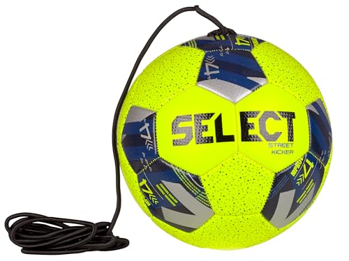 Select Street Kicker Skills Trainer Soccer Ball, Yellow/Blue, Size 4