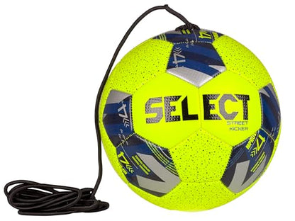 Select Street Kicker Skills Trainer Soccer Ball, Yellow/Blue, Size 4