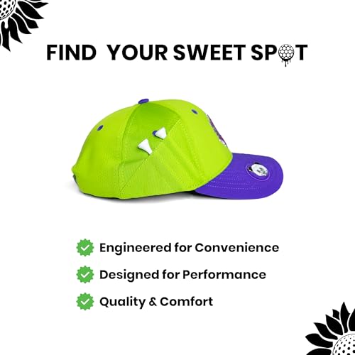 Ladies Adjustable Hats - Tee Holder with Tees & Bill Magnet with Ball Marker - 100% Custom Made - color: Jokers Wild Bonk, style: Offset