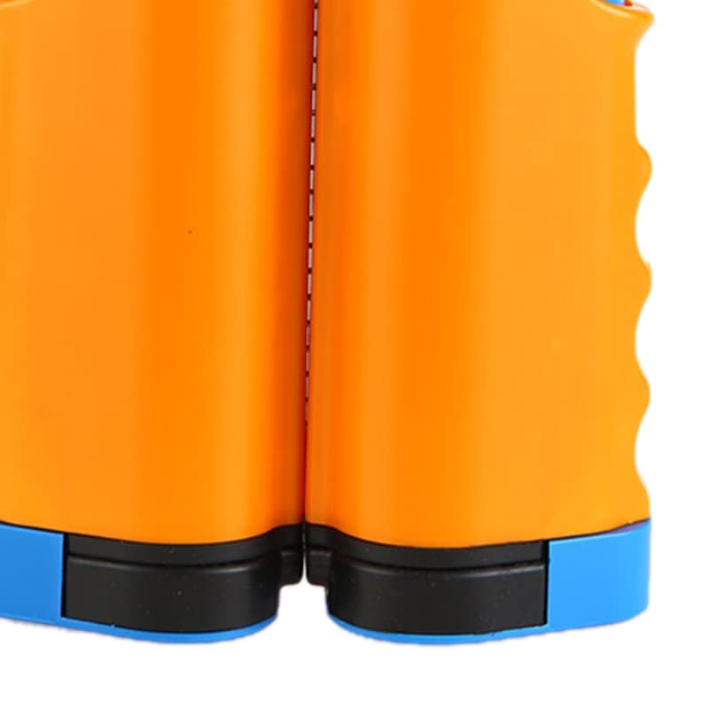 Retractable Table Tennis Net Rack with Safety Wavy Edge, Fashionable Portable Table Tennis Ball Net Rack for School and Gym, Essential Table Tennis Supplies - color: Orange Blue