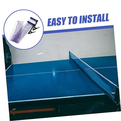 SUPVOX 1set Portable Indoor Table Tennis Net Rack Lightweight Easy Setup Mesh for Home and Driveway Play Includes Table Tennis Serving Accessories