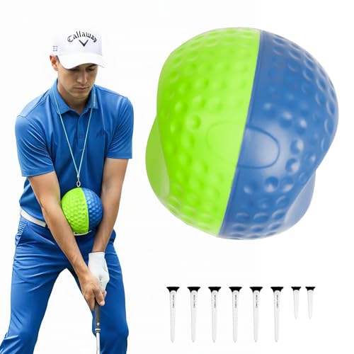 Golf Training Aid Ball for Impact Precision & Consistent Swings, Golf Swing Trainer, Simple and Effective Golf Training Tool, Fix Chicken Wing, Improve Tempo, Backswing & Ball Striking - size: Medium