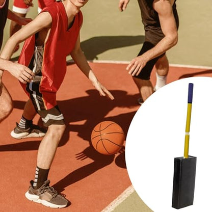 Basketball Blocking Pad Dribble Training Multifunctional Sports Sparring Training Speed Reaction Ball Control Padded Blocking Guard - color: Black
