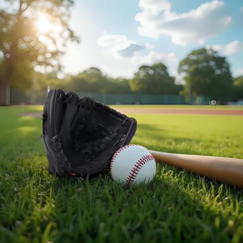 Urby Left Handed Baseball Glove, Left Handed T Ball Glove for Lefty, Left Hand Throw Only. T-Ball & Youth Baseball Gloves. - color: Black, size: 10.5in Age 4-7