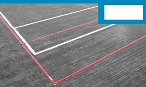 BuyBocceBalls Listing for Har-Tru - Pickleball Courts - Har-Tru Temporary Fabric Pickleball Lines 36' - Orange (108-3686)