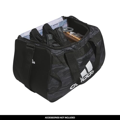 adidas Power Gym Duffel Bag – Athletic & Lightweight for Sports – Diablo - color: Essential Camo Black/Black/White/Diablo