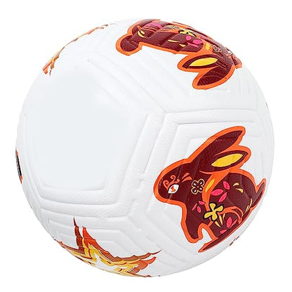 Soccer Match Ball Size 5,Soccer Ball Size 5 High Elasticity Professional Rabbit Pattern Training Football for Matches Exams