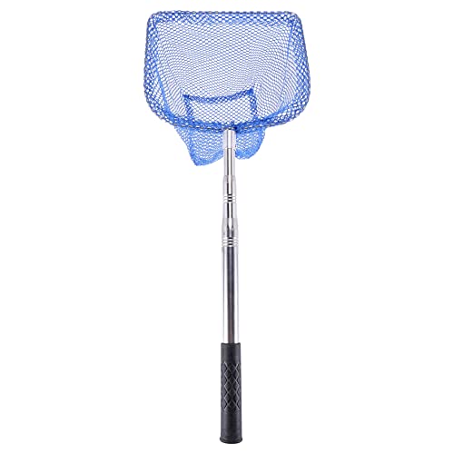 Portable Telescopic Scoop Net Table Tennis Ball Picker Net Table Tennis Ball Picker Container Training Tool for Ball, Blue