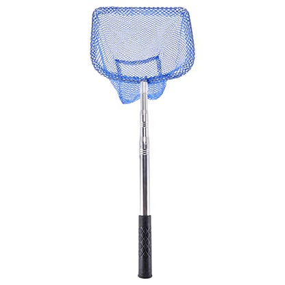 Portable Telescopic Scoop Net Table Tennis Ball Picker Net Table Tennis Ball Picker Container Training Tool for Ball, Blue