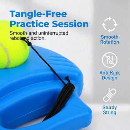 Tennis Ball Training Baseboard,Tennis Trainer Equipment Set,Tennis Rebounder with Weighted Base,Tennis Trainer Ball with String, Multifunctional Tennis Solo Practice Kit - color: 2PC