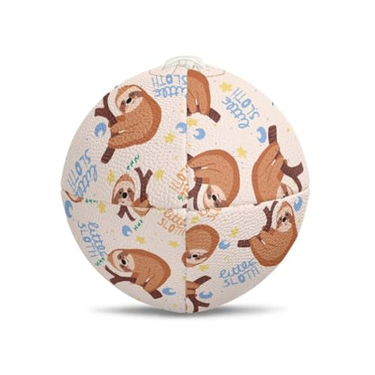 SYtrade Recreational Football Game Footballs PU Composite Leather Footballs for Training Indoor Outdoor - color: Little Sloth Moon Star