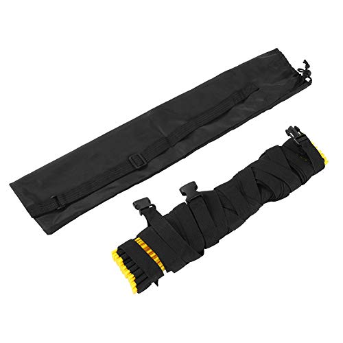 Agility Ladder Speed Training Ladder Footwork, with Adjustable Flat Rungs Nylon Strap and Ground Nails for Soccer Football Fitness Speed Training - color: 8 meters 16 knots