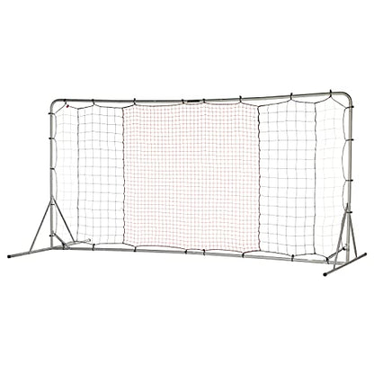 Franklin Sports Soccer Rebounder - Tournament Steel Rebounding Net - Perfect for Backyard Practice and Training - 12' x 6' & 6' x 4' - style: 12' x 6' - Silver