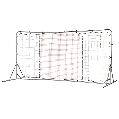 Franklin Sports Soccer Rebounder - Tournament Steel Rebounding Net - Perfect for Backyard Practice and Training - 12' x 6' & 6' x 4' - style: 12' x 6' - Silver