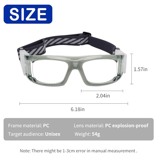 SooGree Sports Goggles Glasses Protective Safety Basketball Football Sport Glasses Men Shock Collision Adjustable Glasses