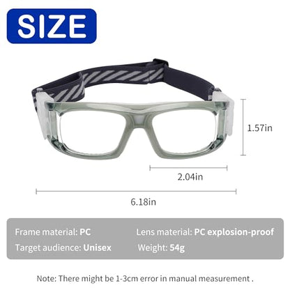 SooGree Sports Goggles Glasses Protective Safety Basketball Football Sport Glasses Men Shock Collision Adjustable Glasses